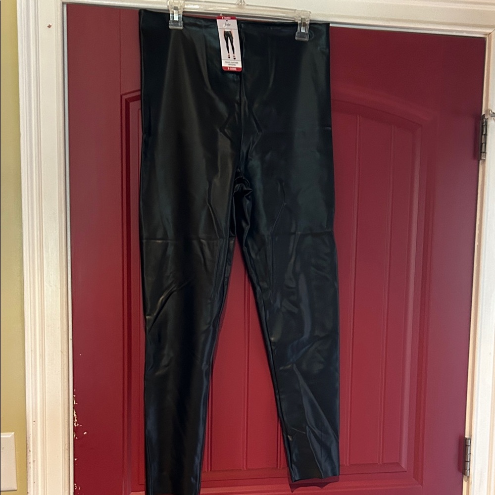 NWT Black Faux Leather Leggings